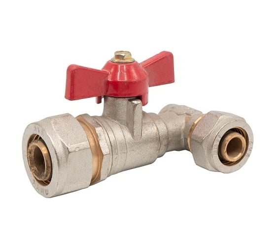 Изображение товара МП Шаровой кран Rvc угловой цанга 16x20 17142