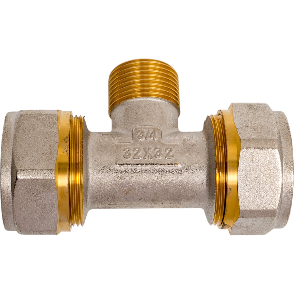 Изображение товара Фитинг тройник Rvc цанга 32x3/4 для труб водопровода и отопления