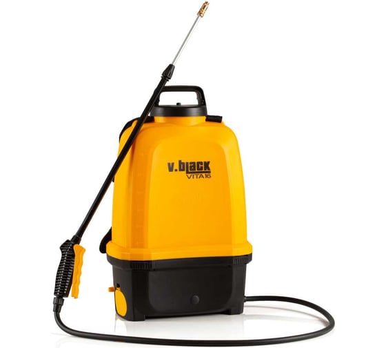 Изображение товара Профессиональный аккумуляторный ранцевый опрыскиватель Volpi originale v.black vita 16 23VBE16