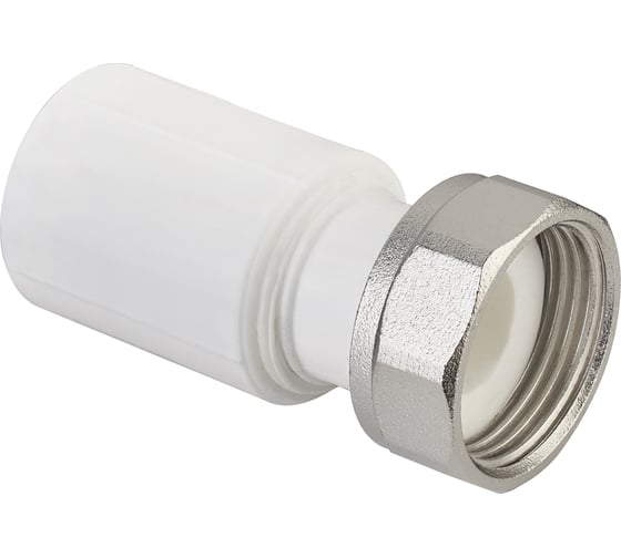 Изображение товара Муфта с накидной гайкой RTP ppr 20x3/4, пластик штуцер, белый, 28191