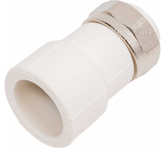 Изображение товара Муфта с накидной гайкой RTP ppr 25x3/4, пластик штуцер, белый, 28192