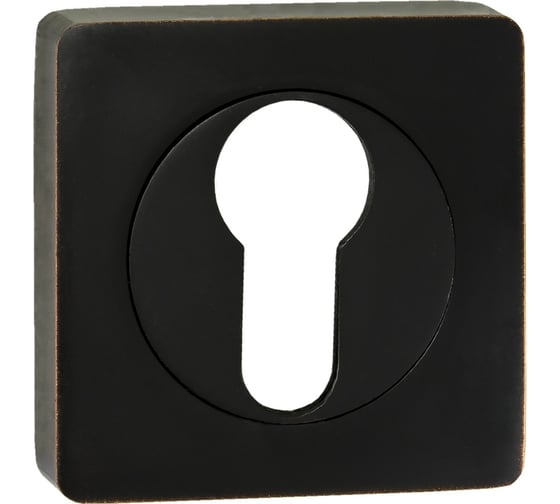 Изображение товара Накладка на цилиндр к ручкам BK AL 02 (бронза чёрная с патиной) PUERTO ET AL 02 ABB