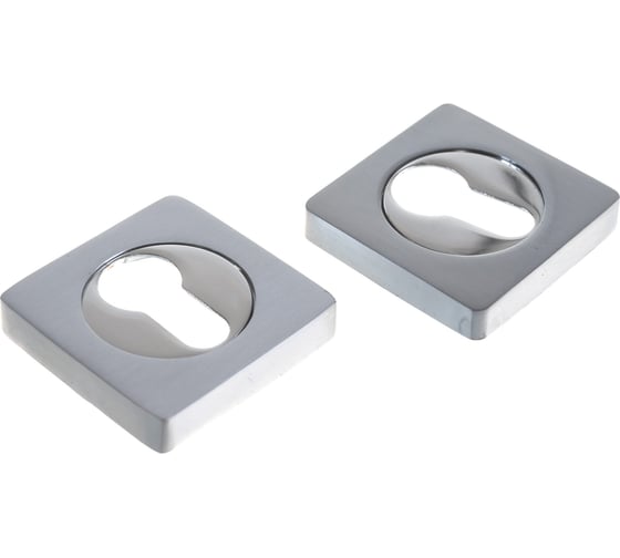 Изображение товара Накладка на цилиндр к ручкам BK AL 02 (хром матовый/хром блестящий) PUERTO ET AL 02 SC/CP