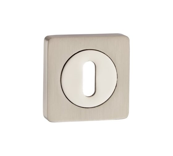 Изображение товара Накладка под сувальдный ключ (никель матовый/никель блестящий) PUERTO OB AL 02 SN/NP