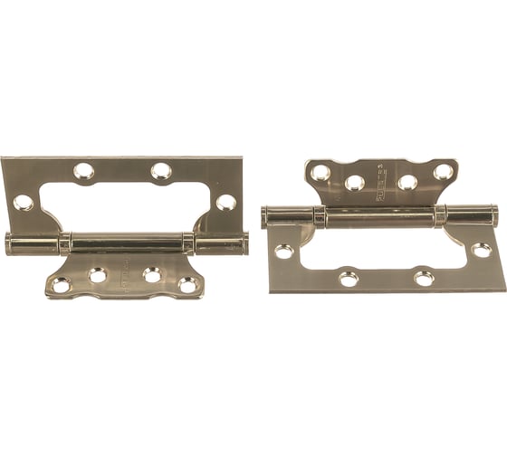 Изображение товара Стальная петля PUERTO без врезки, плоский колпачок, никель матовый, 2 шт. 100-2S FH SNбезВР