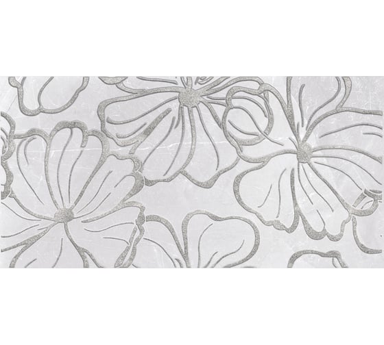 Изображение товара Декоративная вставка Нефрит-Керамика Олсен серый, сортовые, 600x300x9 мм, вариант №1, 1 шт. 04-01-1-18-03-06-1070-1