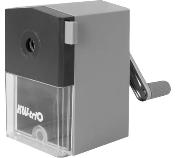 Изображение товара Точилка для карандашей KW-Trio 305Agr механическая, 1 отверстие, пластик, серый 812412