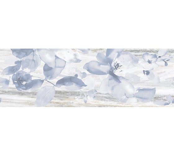 Изображение товара Декоративная вставка Нефрит-Керамика Джордан голубой, сортовые, 600x200x9 мм, вариант №2, 1 шт. 04-01-1-17-05-61-3075-2