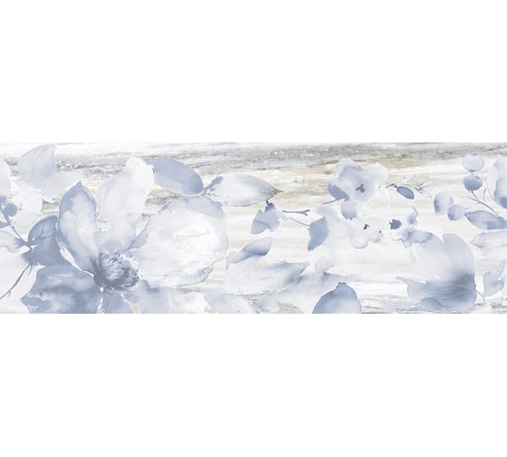 Изображение товара Декоративная вставка Нефрит-Керамика Джордан голубой, сортовые, 600x200x9 мм, вариант №1, 1 шт. 04-01-1-17-05-61-3075-1