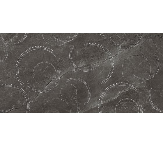 Изображение товара Декоративная вставка Нефрит-Керамика Мемори графит, сортовые, 500x250x9 мм, вариант №0, 1 шт. 04-01-1-10-03-18-1057-0