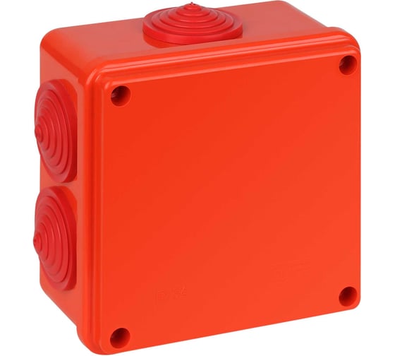 Изображение товара Распределительная коробка Рувинил негорючая НГ для открытой проводки 100x100x50 мм 67050НГ