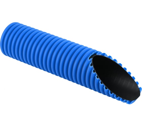 Изображение товара Двухстенная труба Рувинил ПНД ПВД 63 мм синяя 50м Т2-КЛ0-063С(50)
