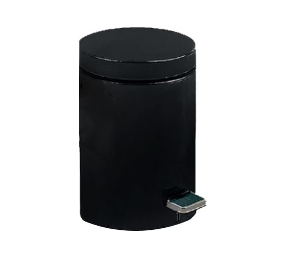 Изображение товара Ведро из нержавеющей стали NOFER черное 12 л, с педалью 09102.N 09100.12.N