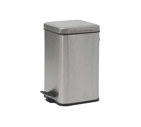 Изображение товара Ведро NOFER из нержавеющей стали 12 л, с педалью прямоугольное глянцевое 09111.12.B