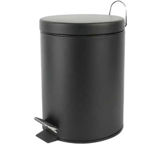 Изображение товара Ведро NOFER 5 л с педалью из стали, черное 09100.05.N