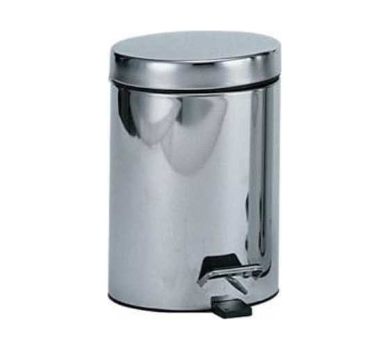 Изображение товара Ведро NOFER из нержавеющей стали белое 12 л, с педалью 09100.12.W