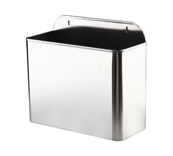 Изображение товара Контейнер для мусора NOFER на 11 литров настенный из нержавеющей стали 14098.2.S