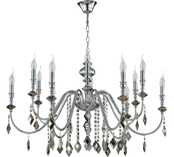 Изображение товара Подвесная люстра Crystal lux MERCEDES SP6+6 CHROME/SMOKE