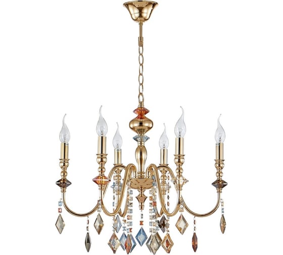 Изображение товара Подвесная люстра Crystal lux Mercedes SP6 Gold/Color