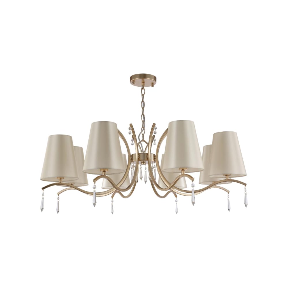 Изображение товара Подвесная люстра Crystal lux Renata SP8 Gold в стиле арт-деко