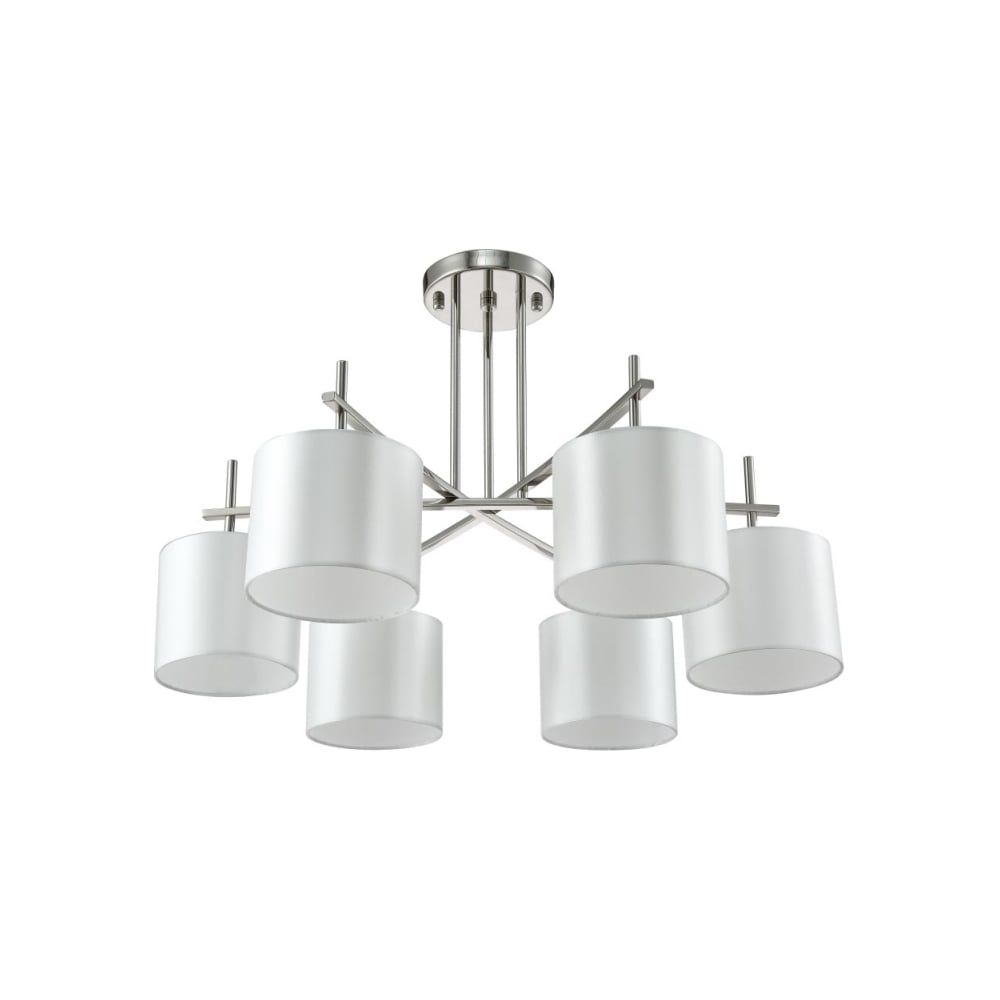 Изображение товара Потолочная люстра Crystal lux Sergio PL6 Nickel стиль модерн 6 ламп 220В