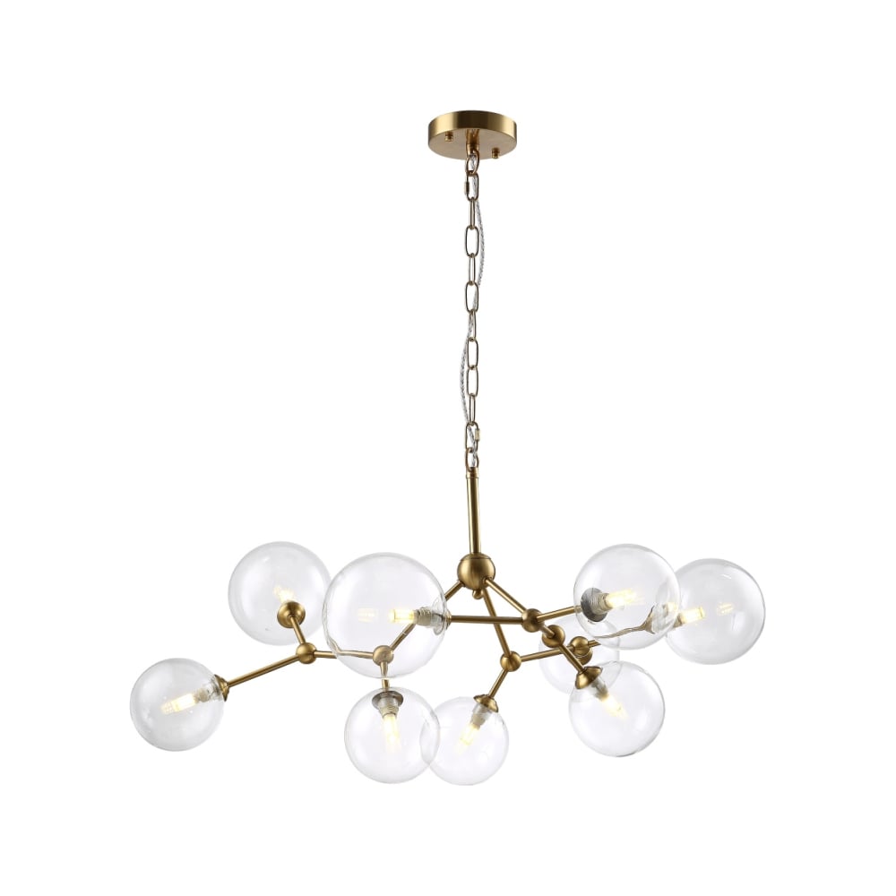 Изображение товара Подвесная люстра Crystal lux MAXIMO SP9 BRONZE 9 ламп современный стиль