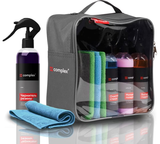 Изображение товара Набор автохимии для салона и кузова автомобиля / автокосметичка Complex 1164КС