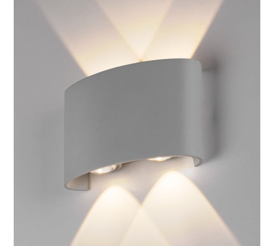 Изображение товара Садово-парковый светильник Elektrostandard 1555 TECHNO LED со светодиодами TWINKY DOUBLE серый a038416