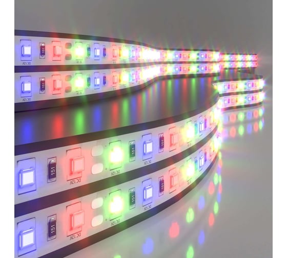 Изображение товара Светодиодная лента Elektrostandard 5050 12V 60Led 14.4W IP20 RGB мульти a034874