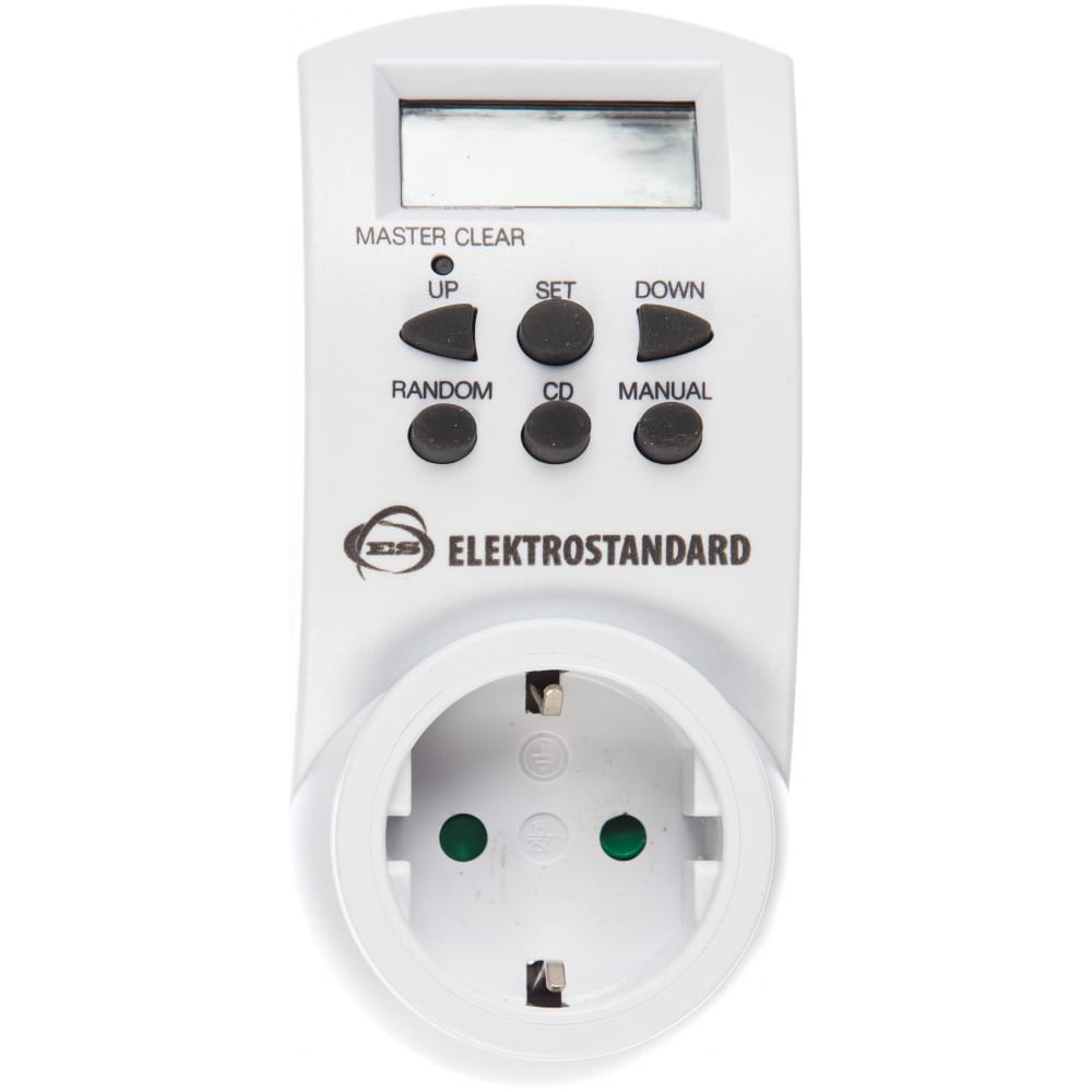 Электронная розетка-таймер elektrostandard tmh-e-4 16a x1 ip20 белый a026137
