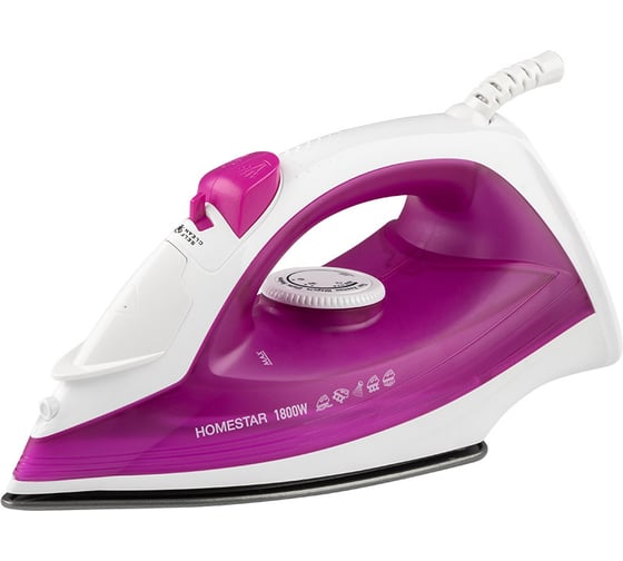 Изображение товара Утюг Homestar hs-4007 1800 Вт, пар, спрей, паровой удар, самоочистка, тефлоновая подошва 105315