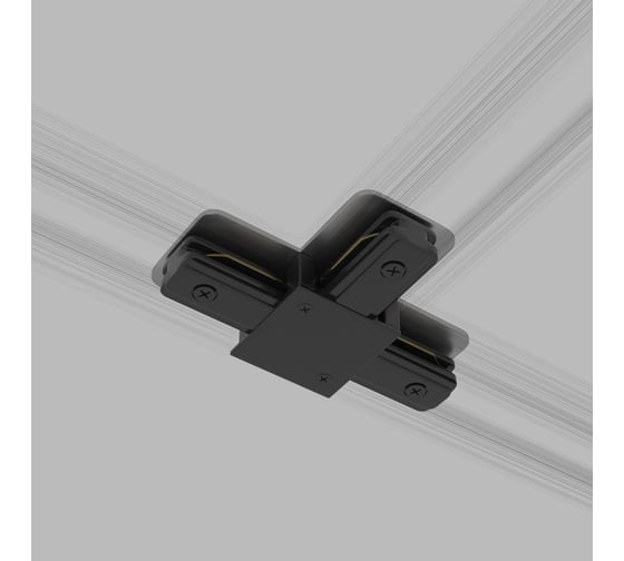 Изображение товара Электрический соединитель Elektrostandard TRC-1-1-T-BK коннектор Т-образный для однофазного шинопровода (черный) a039510