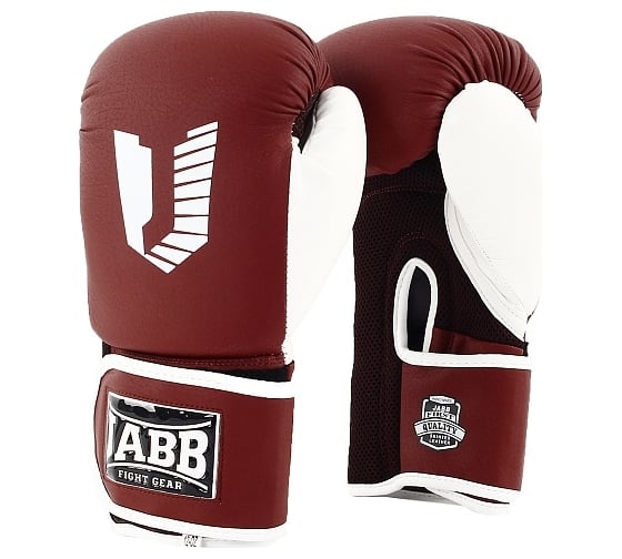 Изображение товара Боксерские перчатки из искусственной кожи Jabb je-4056/eu air 56 коричневые/белые 10ун 4690222165203