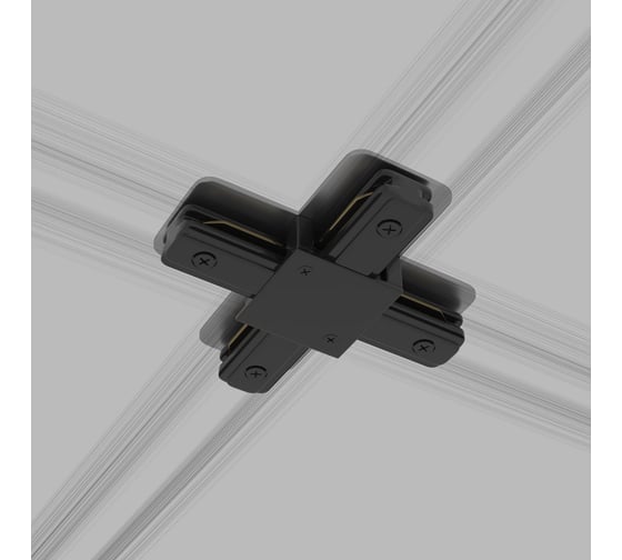 Изображение товара Электрический соединитель Elektrostandard TRC-1-1-X-BK X-образный черный a039586