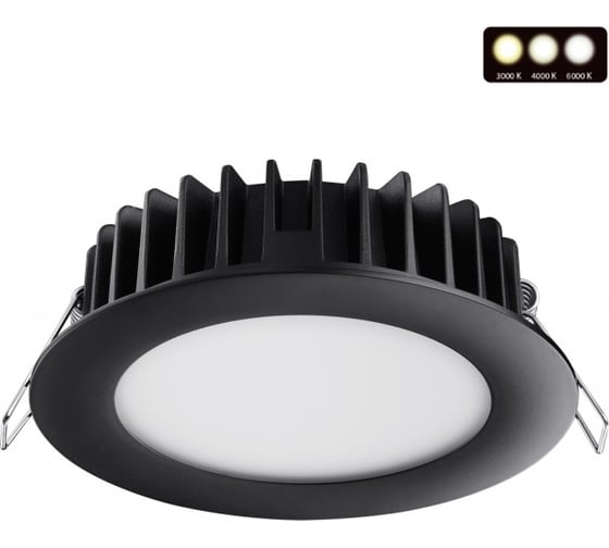 Изображение товара Встраиваемый светодиодный светильник NOVOTECH с переключателем цветов 358951