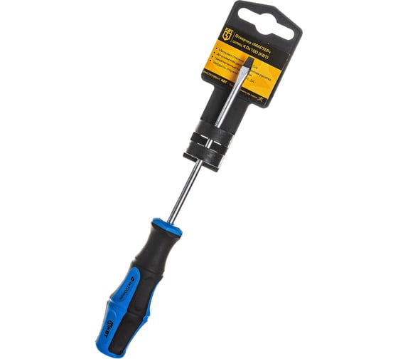 Изображение товара Отвертка, шлиц 4,0*100 КВТ Мастер 77397