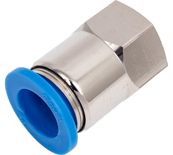 Изображение товара Фитинг цанговый прямой с внутренней резьбой F3/8" для трубки с наружным диаметром 14 мм PCF 14-R03 SHPI PCF 14-03