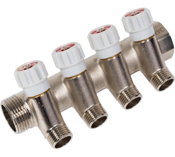 Изображение товара Коллектор Rvc 1 гш-1/2 ш на 4 выхода (под ЕК 16x1/2 ) 18087