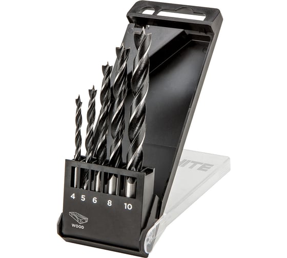 Изображение товара Набор сверл по дереву (5 шт; 4-10 мм) GRAPHITE 57H269