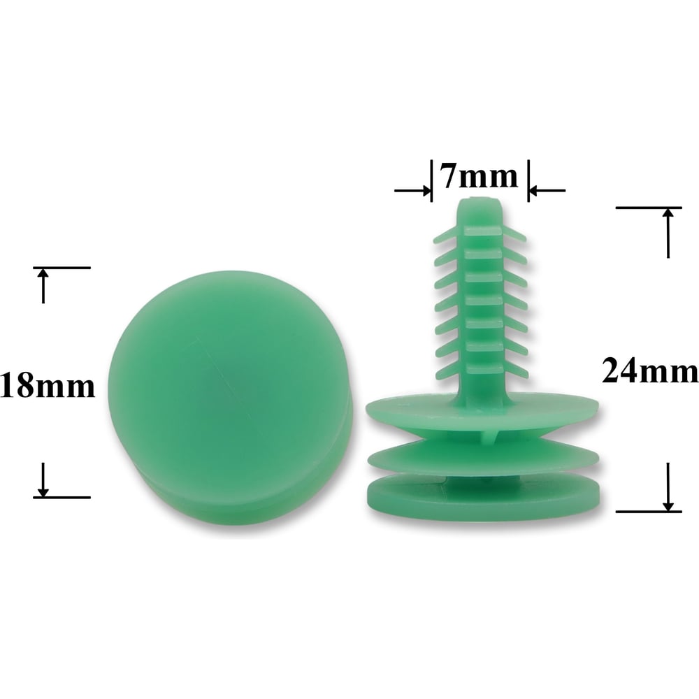 Изображение товара Автокрепеж для европейских автомобилей 10 шт КрепАвто 0331 надежные пластиковые крепежи