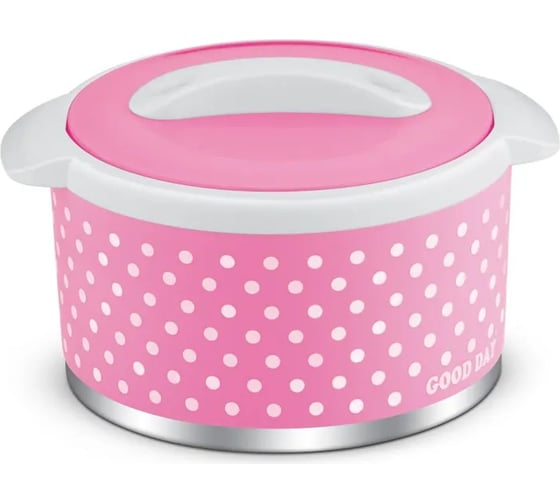 Изображение товара Термокастрюля GOOD DAY FLOREO 3500 мл Pink GC10135PK