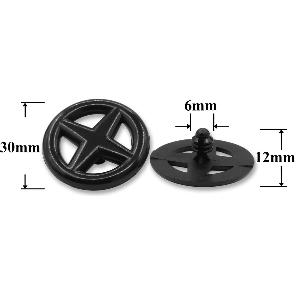 Изображение товара Автокрепеж для Infiniti Nissan 10 шт крепление капота елочка пластик серый