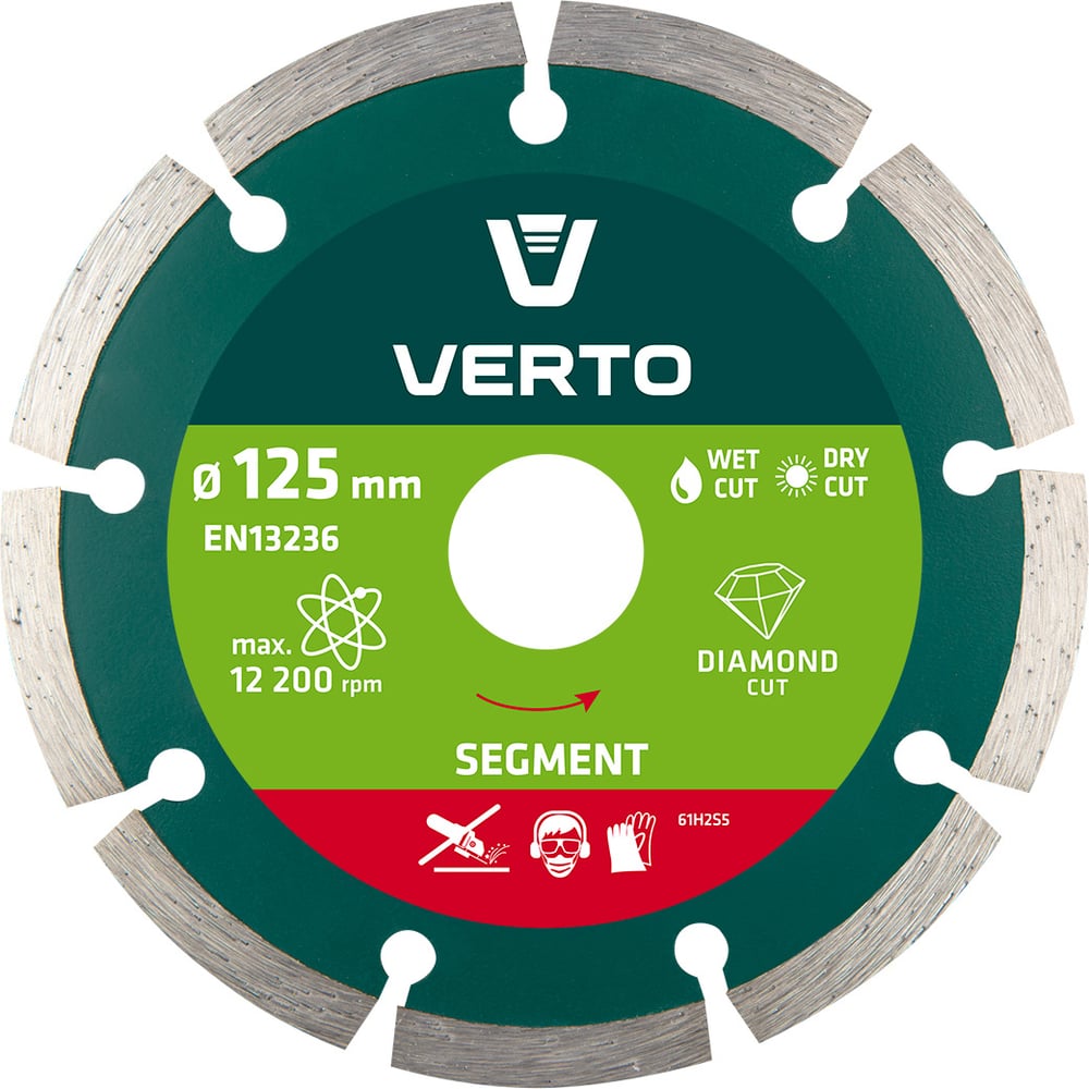Ссегментный алмазный диск VERTO ссегментный алмазный диск verto