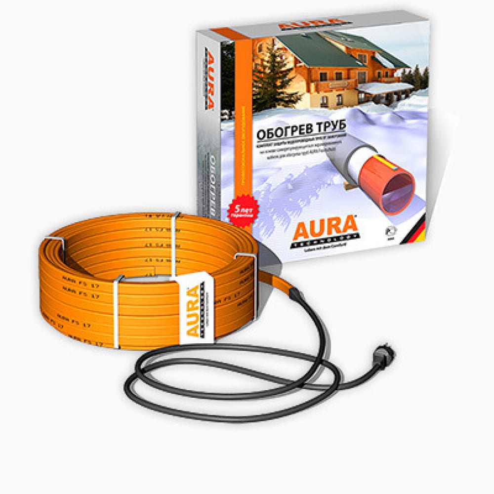 Комплект для обогрева труб AURA комплект для обогрева труб теплолюкс