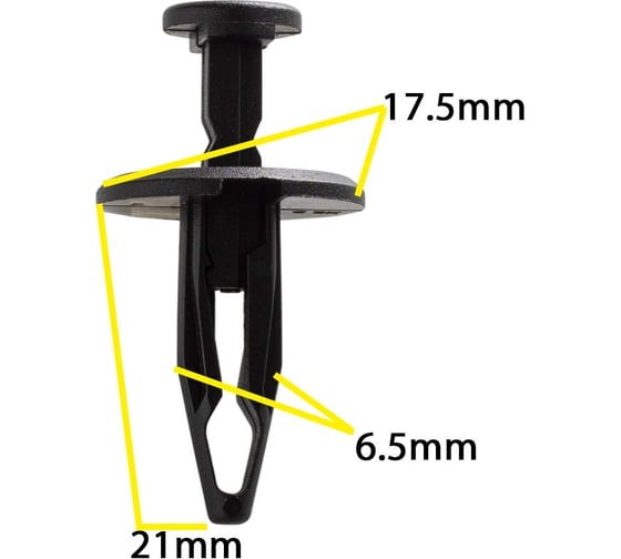 Изображение товара Автокрепеж для Chrysler Dodge GM 10 шт 6501925, 10134407 КрепАвто 0469