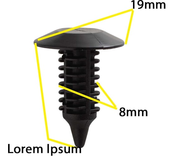 Изображение товара Автокрепеж для Chrysler GM 10 шт 6501301, 21094146 КрепАвто 0553
