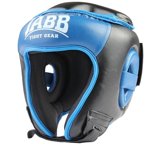 Изображение товара Боксерский шлем Jabb je-2093(p) искусственная кожа, черный/синий, размер S 4690222120714