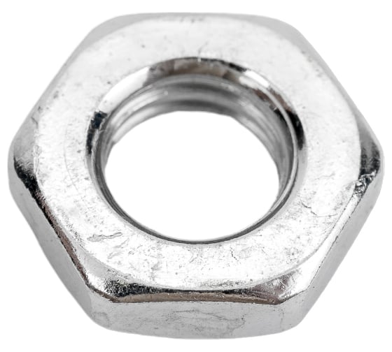 Изображение товара Гайка Море-Метизов DIN 439, класс прочности 6, цинк, М10, 100 шт. GAYKA439CM10100M