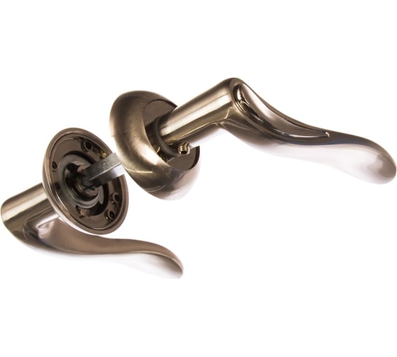 Изображение товара Дверная ручка (никель матовый/никель блестящий) PUERTO AL 517-08 SN/NP