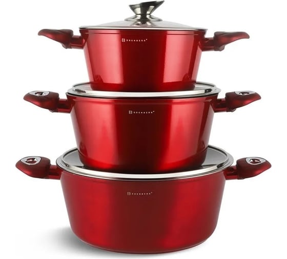 Изображение товара Набор кухонной посуды EDENBERG ЕВ-7421 8 предметов EB-7421